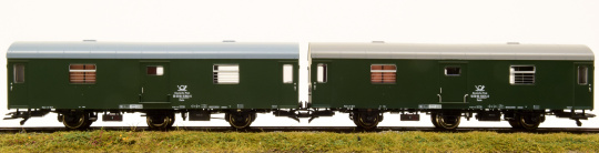 Roco 74111 – 2-teiliges Set Reko-Postwagen der (D)DR 