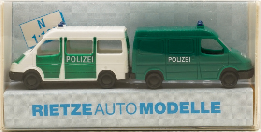 Rietze 16010 (1:160) – 2x Ford Transit, Polizei 