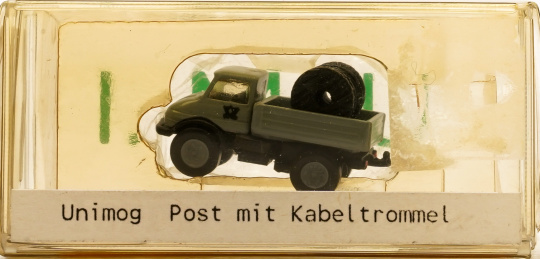 I.M.U. 12112 (1:160) – Unimog, Post mit Kabeltrommel 