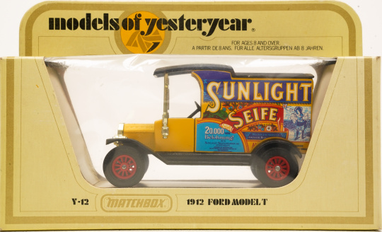 Matchbox Y-12 – Ford Model T, Sunlight Seife Mannheim, 1912 