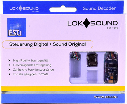 ESU 58410 – LokSound 5 DCC/MM/SX/M4 -Leerdecoder-, 8-pin NEM652 