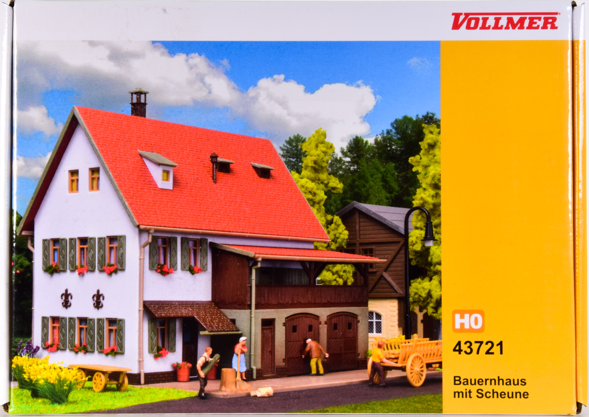 Vollmer 43721 – Bausatz Bauernhaus mit Scheune