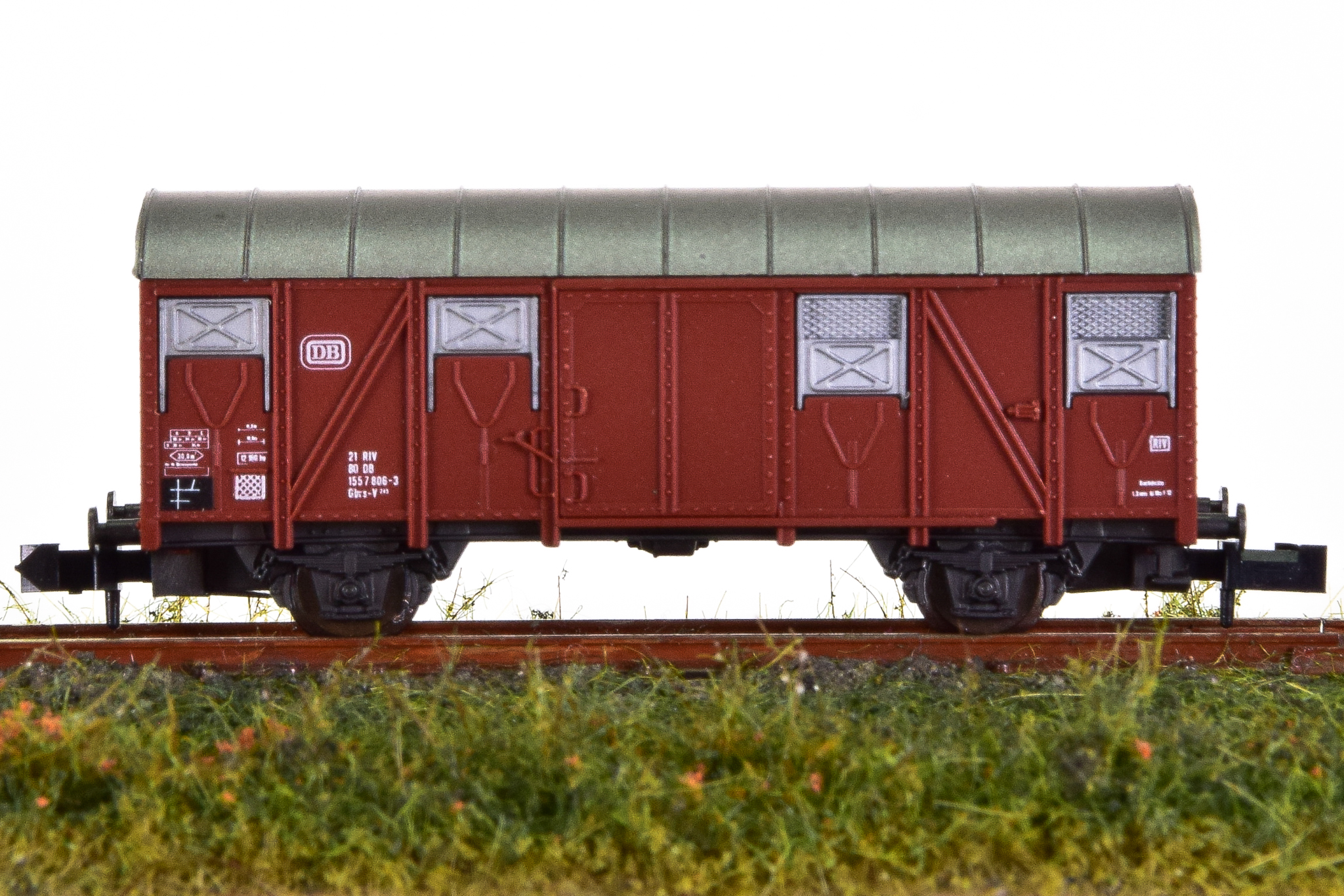 GebrauchteModellbahn | Roco 25074 (N) – Gedeckter Güterwagen Gbrs-V 245 der  DB | Erste Klasse aus 2. Hand